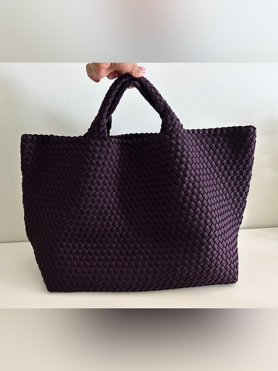 Naghedi Handbags - Naghedi St. Barth’s Large tote with small pouch in Aubergine